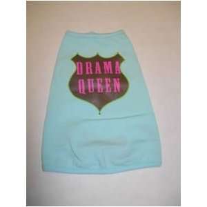   Top with saying Drama Queen Medium Blue Dog Clothing