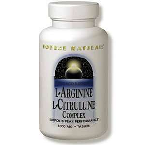  L Arginine/L Citrulline Complex 60 tabs, Source Naturals 