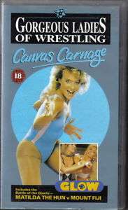 GORGEOUS LADIES OF WRESTLING  CANVAS CARNAGE  VHS VIDEO  