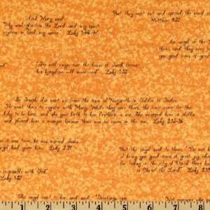  44 Wide Let Us Adore Him Scriptures Gold Fabric By The 