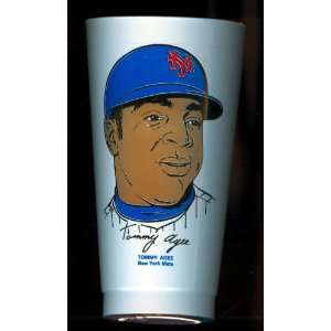  1972 Tommie Agee New York Mets 7 Eleven Baseball Cup 
