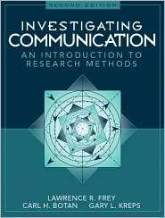 Investigating Communication An Introduction to Research Methods 