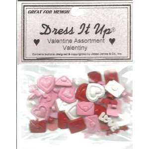   Valentine Theme Buttons for Scrapbooking (3511) 