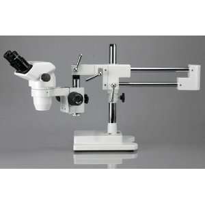 35X 45X Professional Boom Stereo Microscope w/ Focusable Eyepieces 