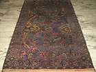 Baluch Afghan Pictorial rug animals 6x4 midnight blue