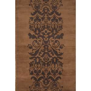 New Wave Brown Transitional Wool Hand Tufted Area Rug 2.60 