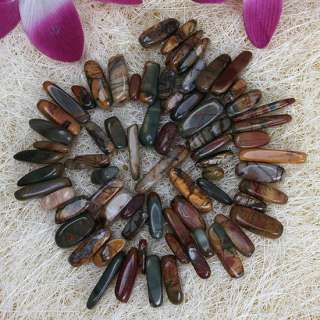 Poetic Picasso Jasper Chips Gemstone Loose Beads 16L  