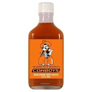 Hot Sauce Harrys 3949 OKLAHOMA STATE Cowboys Hot Sauce Habanero Flask 