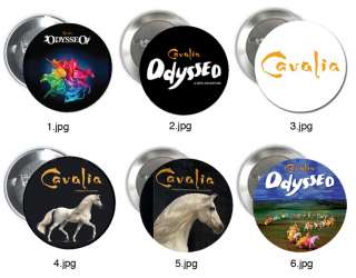 CAVALIA ODYSSEO pin button badge LOGO POSTER theatre horse show 