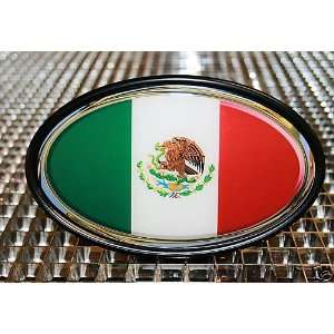    MEXICO MEXICAN FLAG TOW HITCH COVER WITH 3D DECAL 
