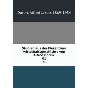   von Alfred Doren . 01 Alfred Jakob, 1869 1934 Doren Books