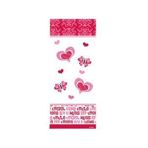  Valentine You Bake Me Smile Party Bags 20 Count Cellophane 