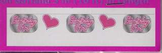 Embossed Foil Garland Banner with alternating foil Birthday Girl and 