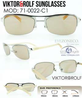 EyezoneCo VIKTOR&ROLF 71 0022 1 Fashion Designer Aviator Metal/Acetate 