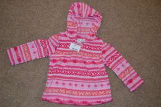 baby toddler girls fleece hoodie JACKET clothes new 3T & 4T THE 
