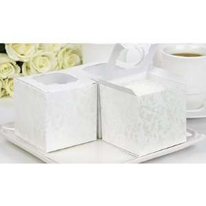   Flourish White Cupcake Boxes   3x3x3   pack of 24 