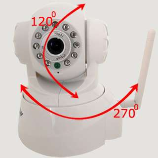   IP Camera Network Night Vision Mobile Detect 2 Way Audio white  