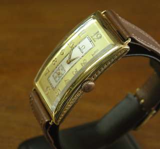 Omega Tissot Watch in 47mm Oversize Rectangular Case Vintage 1935 