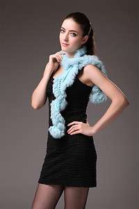 0233 winter 4 colors rabbit fur scarf muffler scarves collarette 