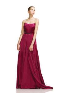 NWT JS COLLECTIONS BEADED SILK RUCHED GOWN DRESS 10  