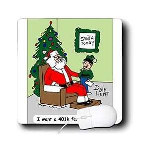   Child Asking Santa for a 401k for Christmas   Mouse Pads Electronics