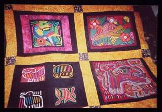 Molas come in various sizes. They range from molitas measuring 