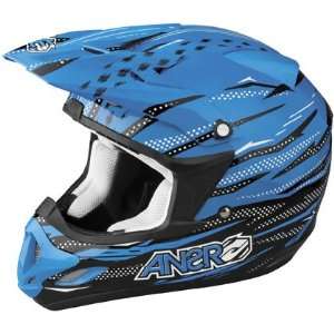   Comet Haze Cyan Motocross Helmet Blue (2X Large 45 4289) Automotive