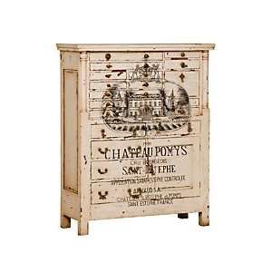  French Printers Chest   White