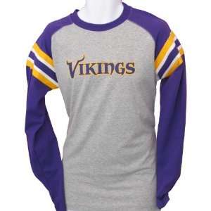  Men`s Minnesota Vikings Fan L/S Crew Neck Tshirt Sports 