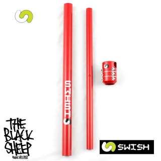 SWISH 2.0 3 PIECE SCOOTER T BARS RED NEW GRIT MADD  