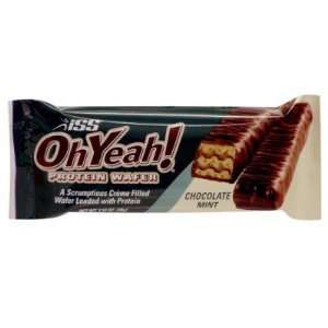 ISS Research   Oh Yeah High Protein Bar, Chocolate Mint Wafer (8 pack 