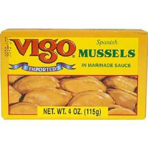 4OZ VIGO MUSSELS ESCABECHE CASE PACK OF 10  Grocery 