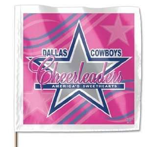  Dallas Cowboys Cheerleaders Stick Flags   Set of 2 Sports 