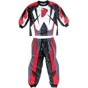    Thor Motocross Toddler Two Piece Pajamas   4T/Red Automotive