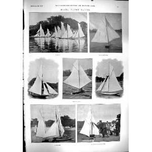 1900 Sport Model Yacht Racing Theatre Captious Critic English Nell 