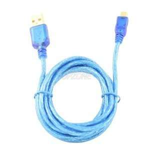  6 Ft. USB A Plug To 5 Pin USB Plug Blue Cable Electronics