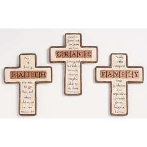  Set of 3 Words of Hope Inspirational Faith Grace Family 