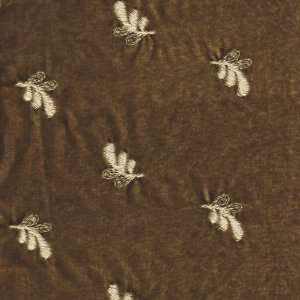   silk velvet embroidered with scalloped sides yardage 