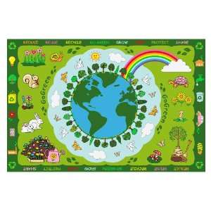  Roule Fun Time Collection Go Green 39X58 Inch Kids Area 