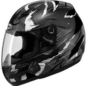   Street Motorcycle Helmet   Shattered Black/White Large   7481246 TC 5
