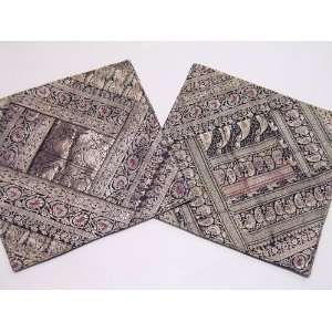   Covers Old Zari India Style Room Decor 2 Pillow Cases