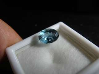   Bright DOUBLE Blue Aquamarine 8 x 6 Oval Gemstone From Zambia  