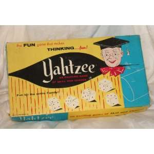  YAHTZEE An Exciting Game of Skill and Chance #950 1961 