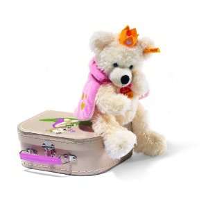  Steiff Teddy Bear Princess in Suitcase   White Toys 