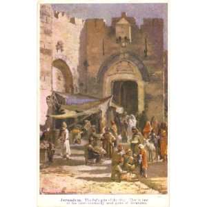   Vintage Postcard The Jaffa Gate   Jerusalem Israel 