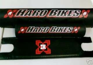 HARO BMX 3 Pad Set.Top Tube, Handlebar, Neck. Brand New  