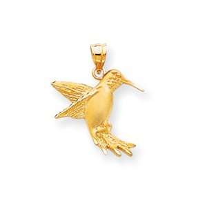    14k Hummingbird Charm   Measures 24.5x21.1mm   JewelryWeb Jewelry