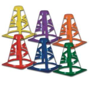  Collapsible 6 Inch Cones   Available by the dozen Sports 