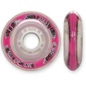   Dynasty Wheels   4 Pack   80mm/XSoft/Pink Clear