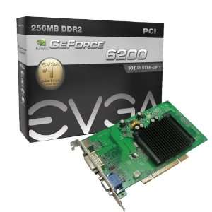  EVGA nVidia e GeForce 6200LE 256 MB 256 P1 N400 LR 